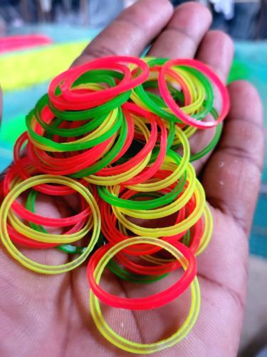 Plain Latex Rubber Bands, Color : Multicolor