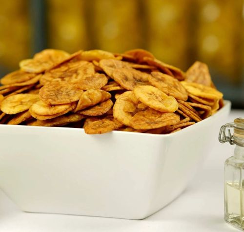 Crispy Sweet Banana Chips, Color : Yellow
