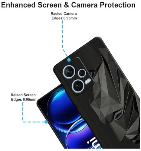 Silicone Poco c55 Mobile Phone Cover, Color : Black