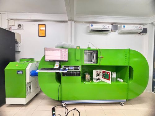 Baked enamel metal zomtest Smoke Heat Detector Test Tunnel