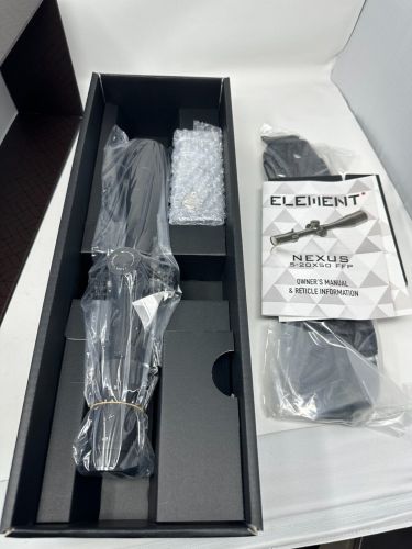 Element Optics Nexus 5-20x50 Ffp Illuminated Apr-1c Mrad Rifle Scope