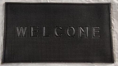 Welcome Mat, Color : Black Standard
