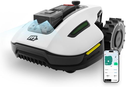 Yuka Mini 500H Robotic Lawn Mower, Color : White for Agriculture