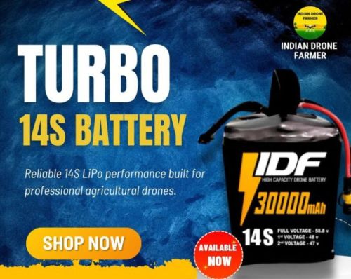 Turbo 14S 30000mAh Lipo Battery, Voltage : 58.8V (14S configuration)