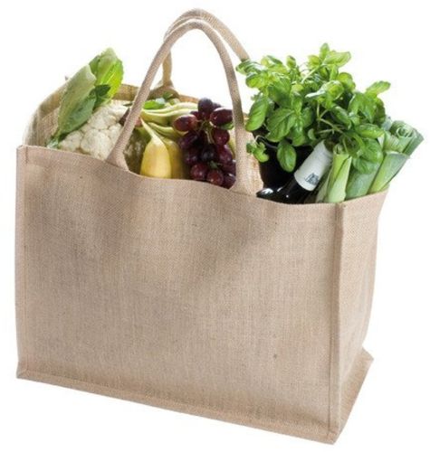 Plain Jute Grocery Bag, Color : Light Brown, Closure Type : Open