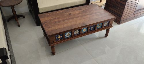 Wooden Center Table, Shape : Rectangular for Living Room Furniture