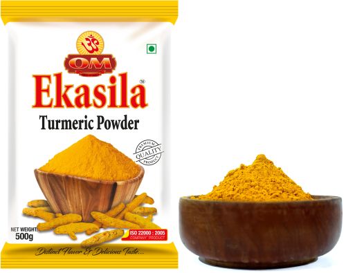 Bright Yellow Om Ekasila Turmeric Powder 200 Gram