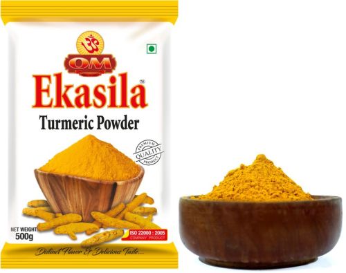 Bright Yellow Om Ekasila Turmeric Powder 500 Gram