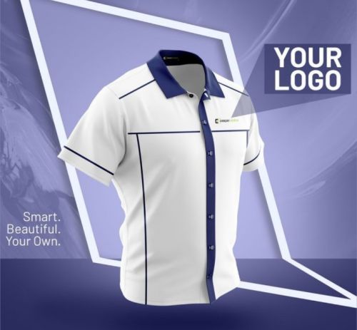 Plain Customize Mens T-shirt, Color : White, Neck Style : Collar