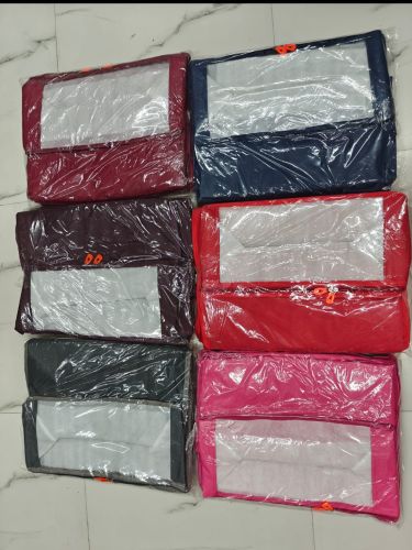 Pvc plain Meti Saree Cover, Shape : Rectangular