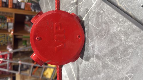 Red Aluminium Stainless Steel Electric Fan Box