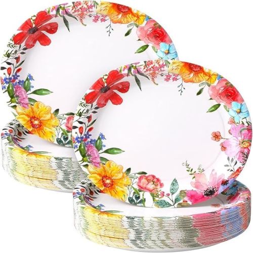 Paper Plates 9 Inches, Packaging Type : Pack Of 100 for Disposable