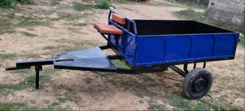 Steel Blue Power Tiller Trolley, Weight Capacity : 500 Kg