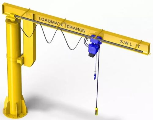Electric Jib Cranes, Color : Yellow for Construction, Industrial