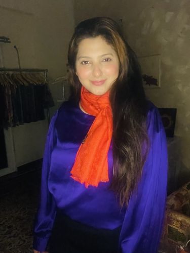 Plain Kashmiri Pashmina Shawl, Color : Orange, Gender : Female