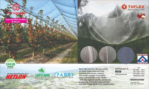 Plain Anti Hail Net, Color : Creamy, White for Insect Protection