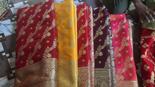 Zari Work Intricate Designs Banarasi Silk Sarees