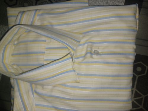 Striped Cotton Readymade Garments, Color : White, Yellow