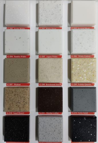 Plain Granite Solid Surface Sheet, Color : Multicolor