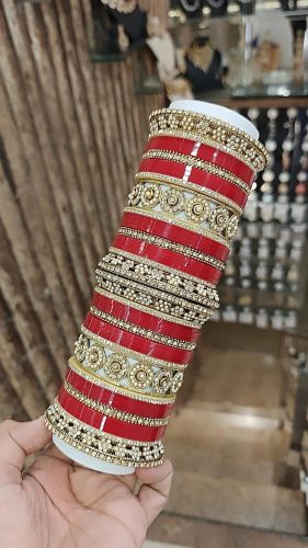 Bridal Chuda, Color : Red Wedding