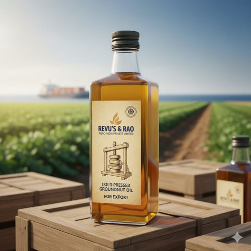 Cold Pressed Groundnut Oil, Packaging Size : 500ml, Form : Liquid