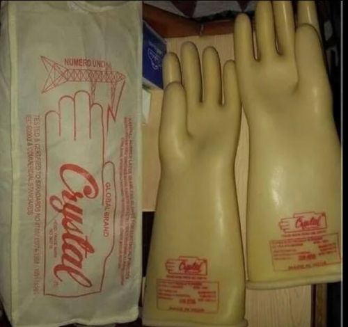 Rubber Electrical Hand Gloves M