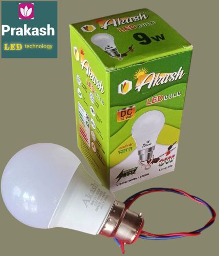 DC Solar LED Bulb 12 Volt DC Aakash LED