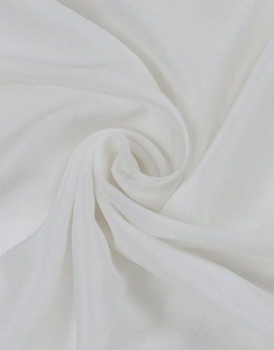 Plain Rayon Fabric L-100, Color : White