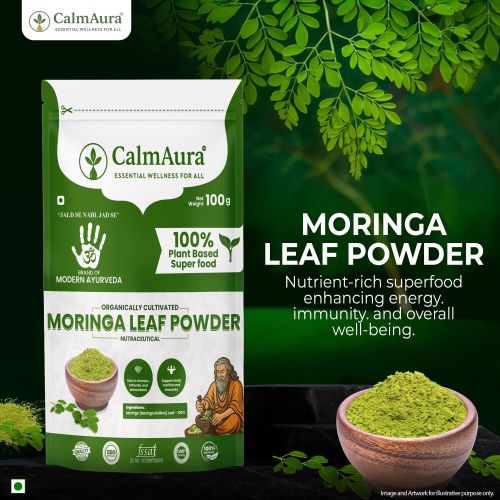 Moringa Leaf Powder (Drumstick Tree Leaf)| Rich in Iron, Calcium & Anti-Oxidants