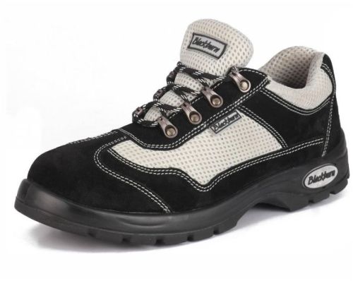 Sporty Leather Safety Shoes 758SD Black 10, 11, 12, 6, 9, 5-12
