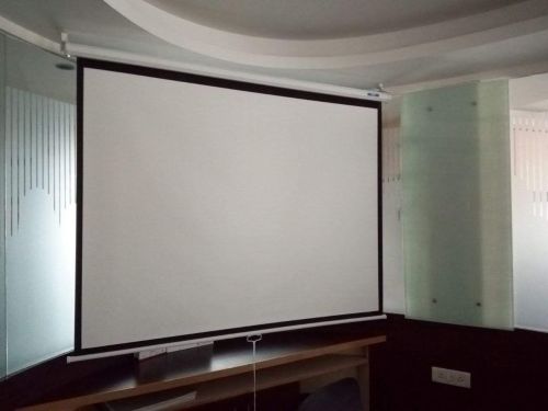 Motorized Projector Screen, Color : Gray
