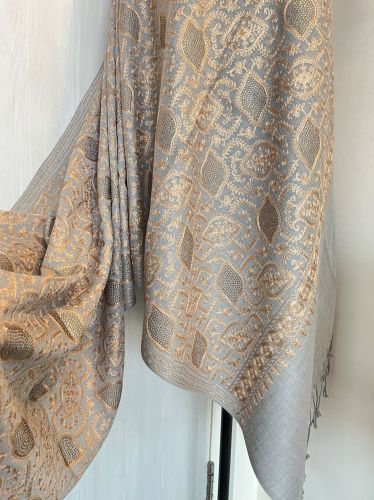 Swarovski Work Silk Pashmina Shawl for Casual, Formal Occasions