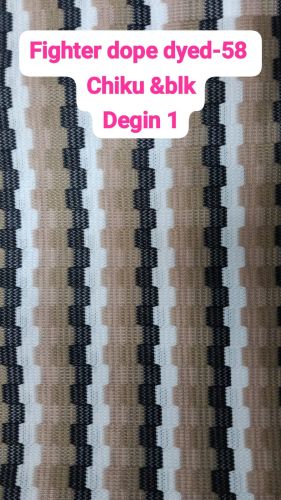 Dope Dyed Chikoo and Black Men Shirt Fabric