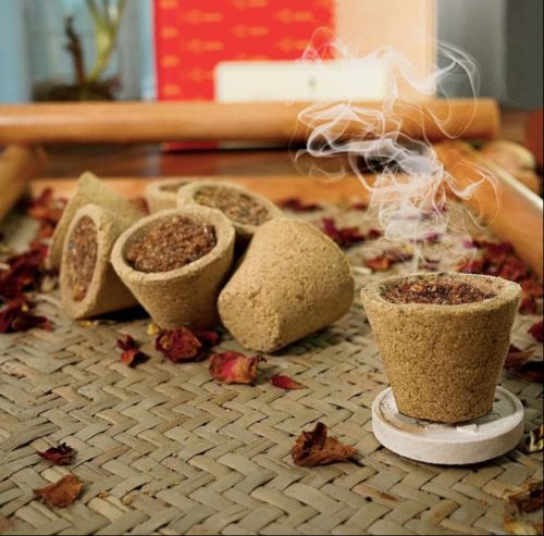 8 Pieces Sambrani Dhoop Cup Box, Color : Brown