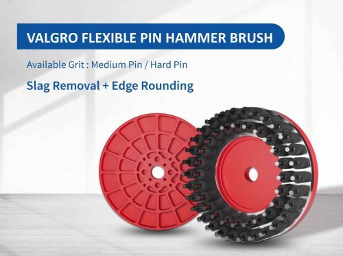 Metal Valgro Slag Hammer Brush, Color : Black 150mm to 500mm