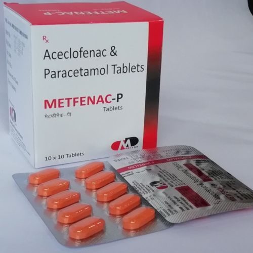 Aceclofenac Paracetamol Tablets, Brand Name : Metfenac-P
