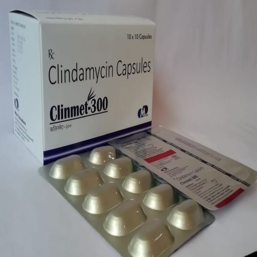 Clindamycin 300 Mg Capsules, Brand Name : Clinmet, Purity : 99%