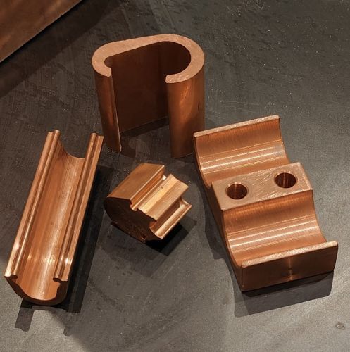 Copper Profile Sections for Construction, Electrical, Plumbing