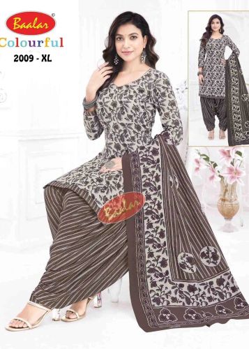 Ightgrey Color Readymade Pure Cotton Salwar Suit