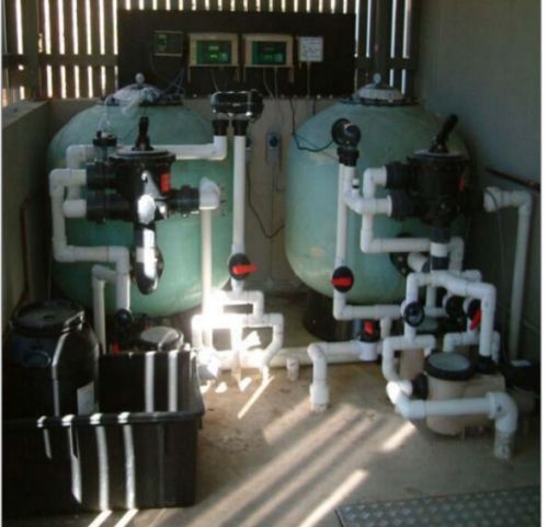 Plastic Swimming Pool Filtration Plant, Shape : Round