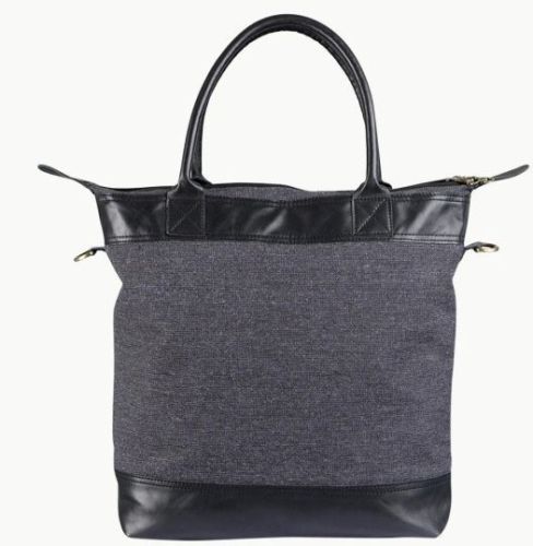 Canvas Charcoal Twill Urban Tote Bag