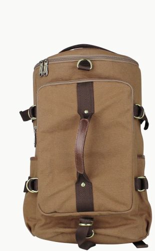 Faux Leather Solid Canvas Multi Use Drum Bag