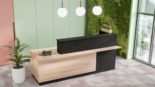 Wood Reception Desks, Color : White