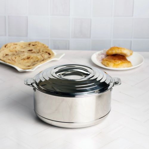 Polished Kraft Mars Casserole Stainless, Color : Silver