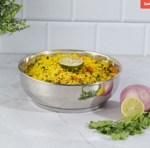 Vinod Stainless Steel Heavy Bottom Tasla, Grade : Aisi 304, Aisi 430