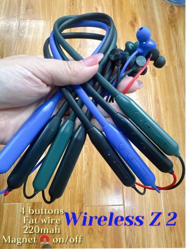 Battery Neck Band Z2 Headphone, Color : Blue for Music Playing