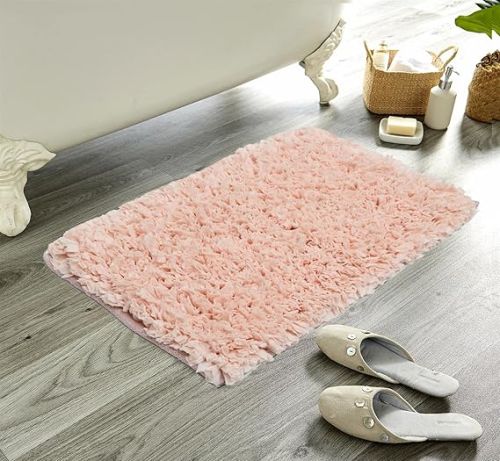 Cotton Luxury Shag Bath Rug, Color : Mix 17x24