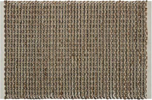 Natural Handcrafted Jute Cotton Rug- 2X3FT