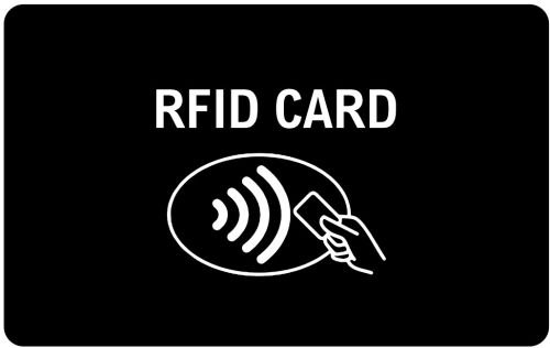 Plastic RFID Smart Card, Color : Black & Blue for Access Control