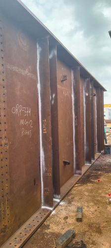 M.S.steel Metal Coated Composite Girder Erection Fabrication Service
